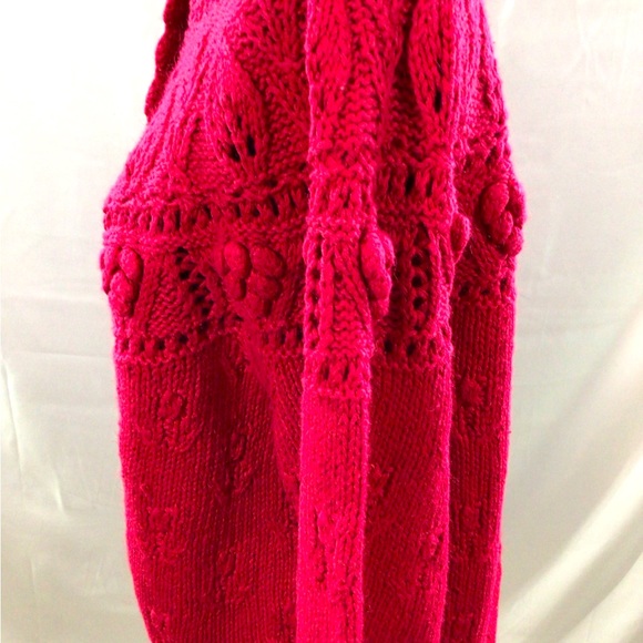 Vintage knitters by hand women’s button down cape isles knitted sweater size s - Picture 7 of 11